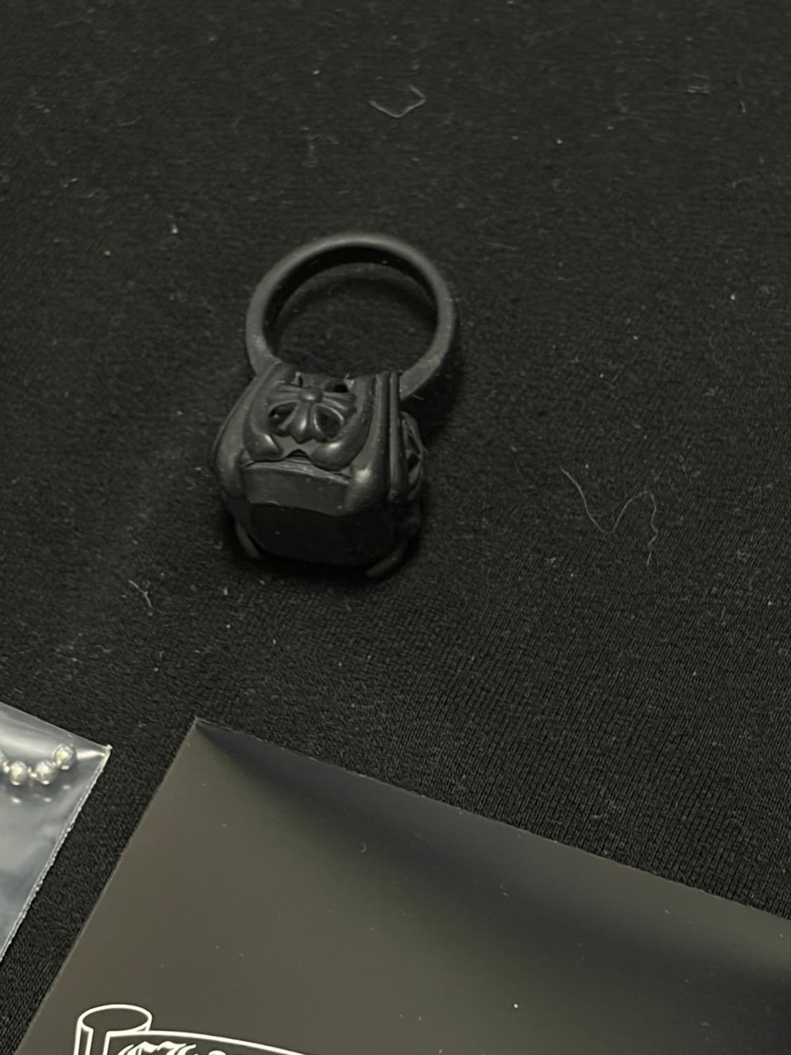 크롬하츠 실리콘반지 블랙  상품이미지1