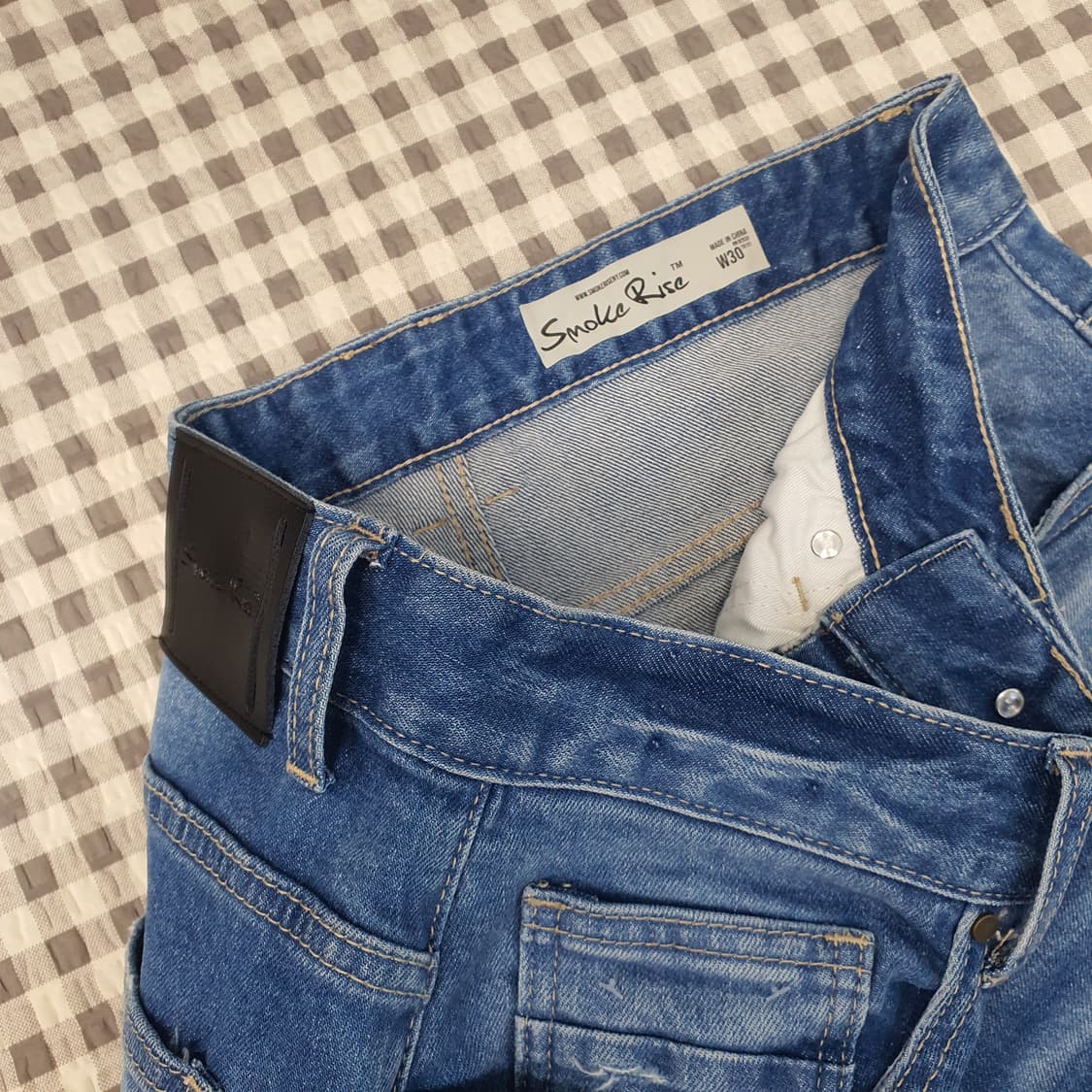 스모크라이즈 부츠컷 스판 청바지 남자30 상품이미지2