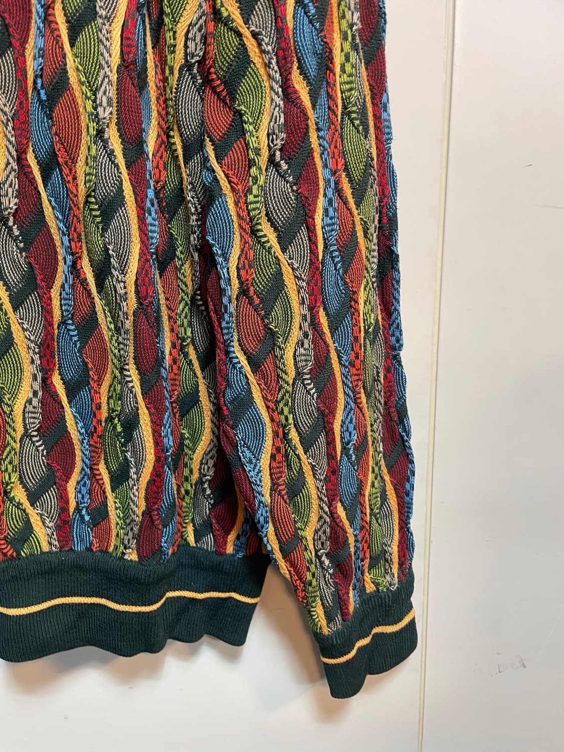 쿠지 멀티컬러 케이블 니트 상품이미지4