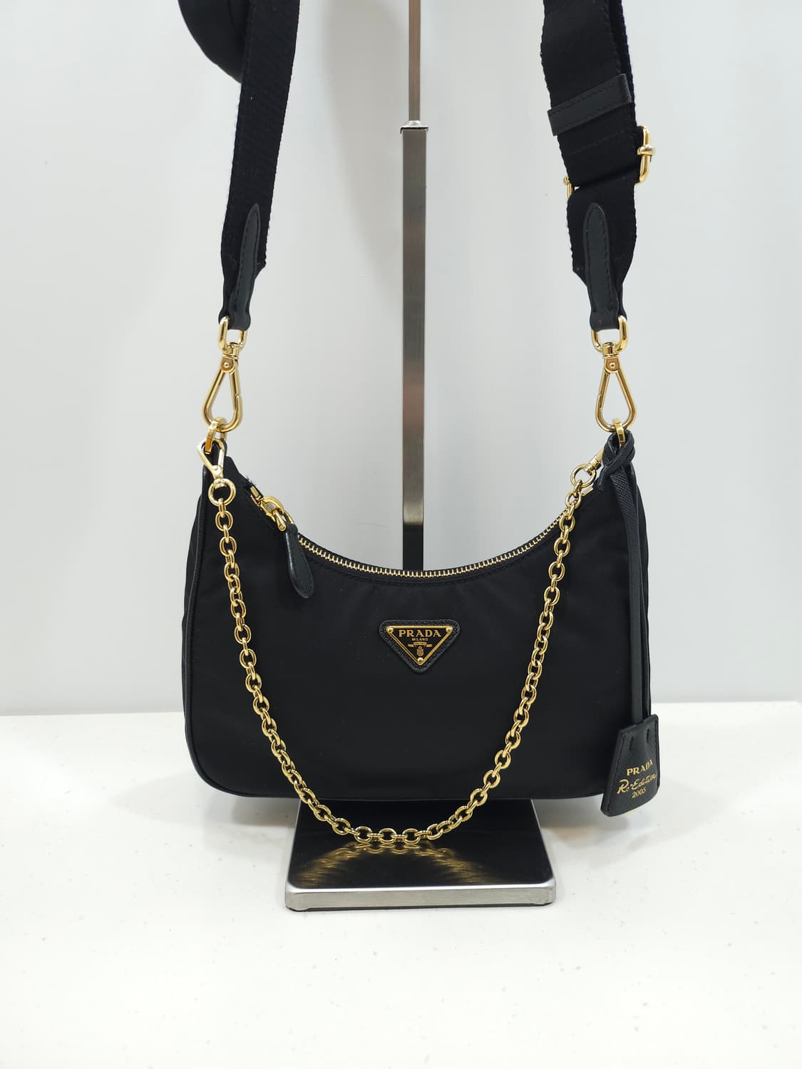 [정품]프라다 리에디션 2005 리나일론백 금장 상품이미지2