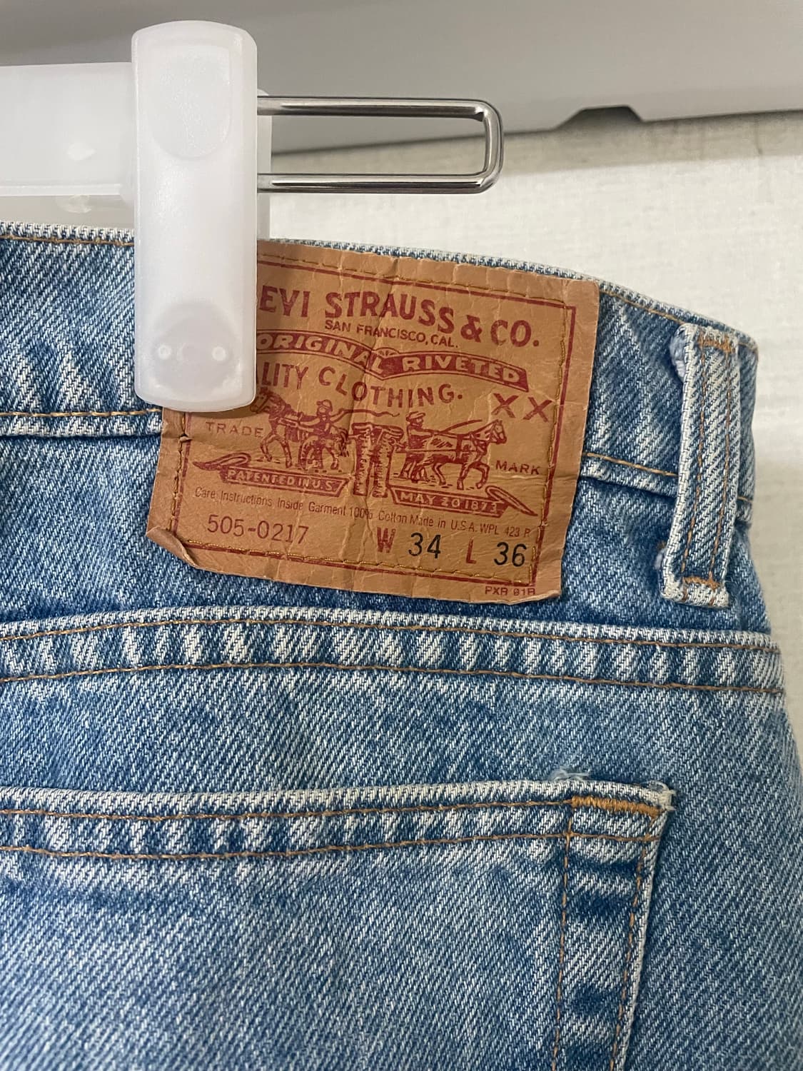 34) 90’s 리바이스 505 빈티지 데님 상품이미지5