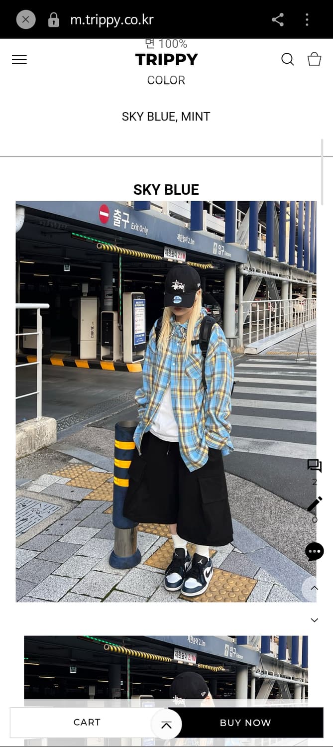 트리피 체크 셔츠 상품이미지2
