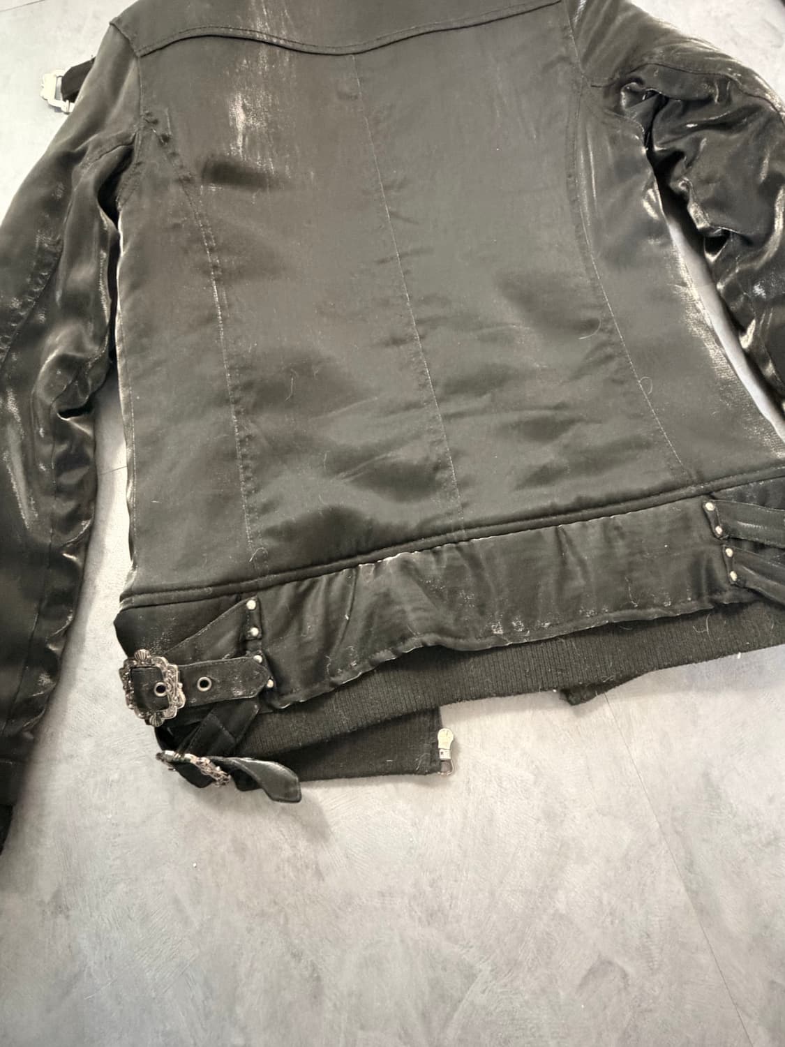 고스펑크 겨울자켓 누빔안감 상품이미지4