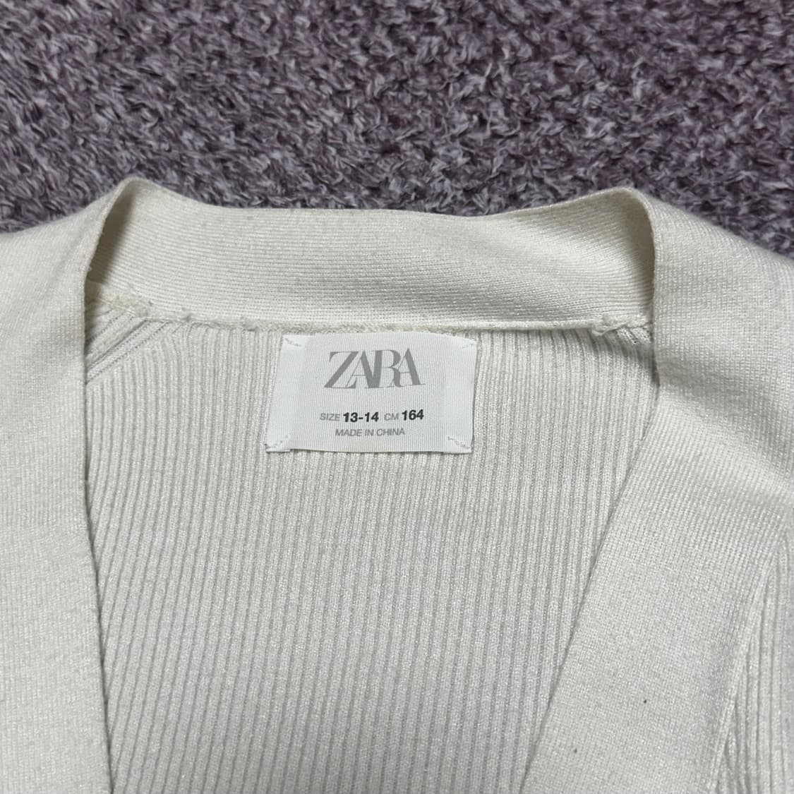 자라 아이보리 니트 가디건 상품이미지2