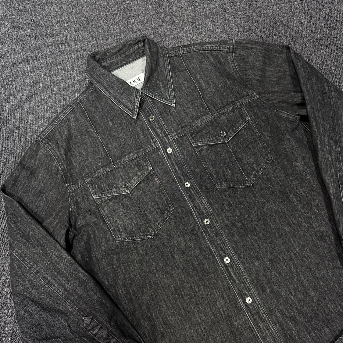 Coor 쿠어 25ss 워시드 데님 포켓 셔츠 상품이미지2