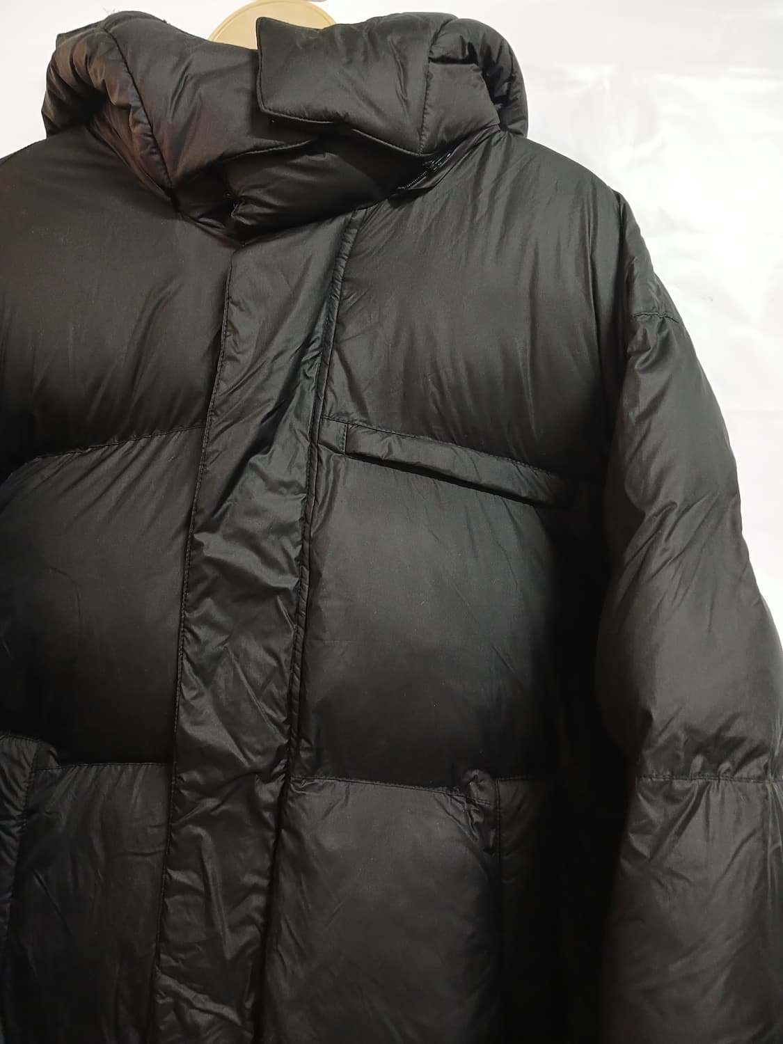 (L,100)wearing 웨어링 남성 웰론 숏패딩 블랙 상품이미지3