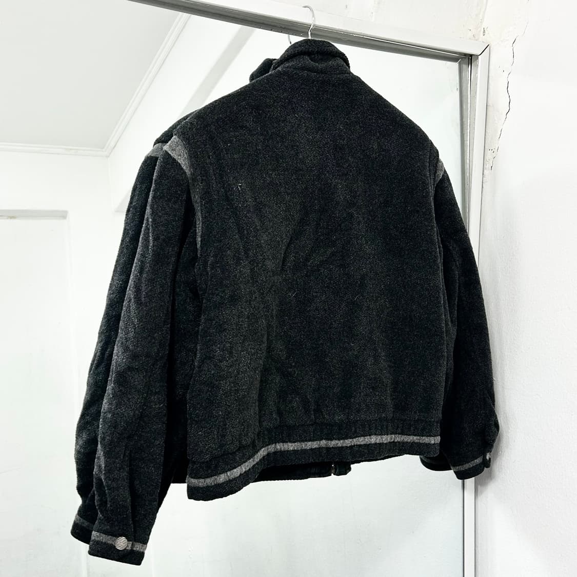 Redox 패턴 모직 봄버 자켓 상품이미지5