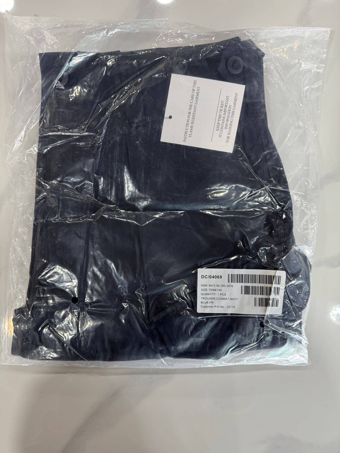 새상품) 로얄 네이비 컴뱃 카고 pcs 상품이미지1