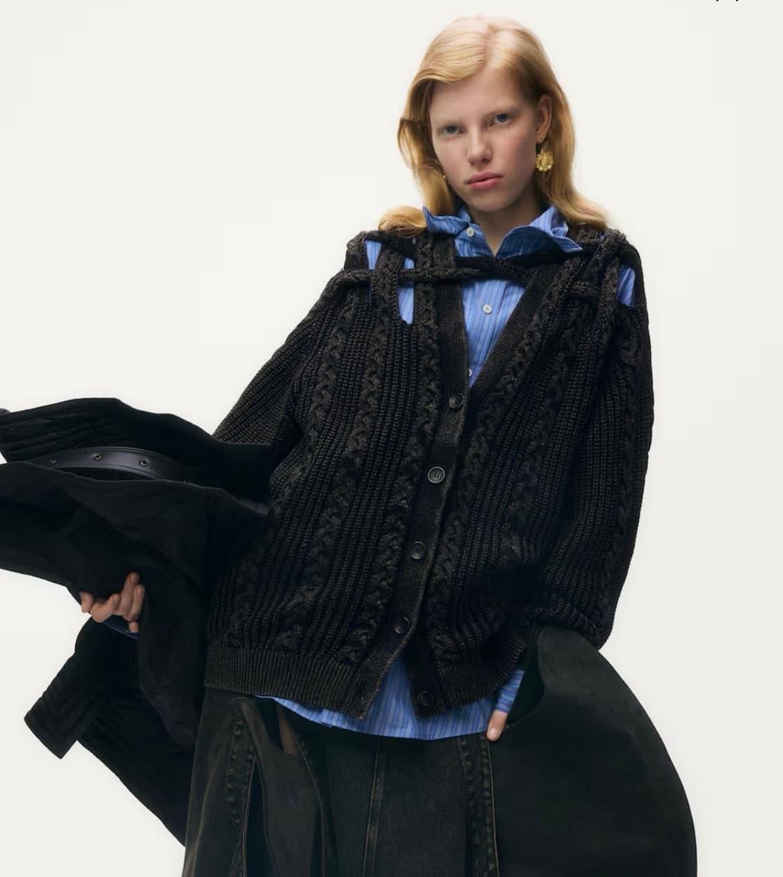 글렌마틴스 h&m 케이블 니트 가디건 상품이미지2