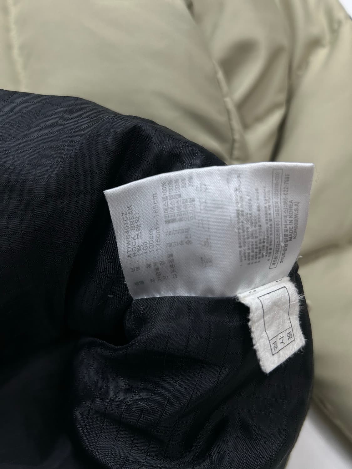 아디다스 올드스쿨 사이드라인 베이지 패딩 100 상품이미지7