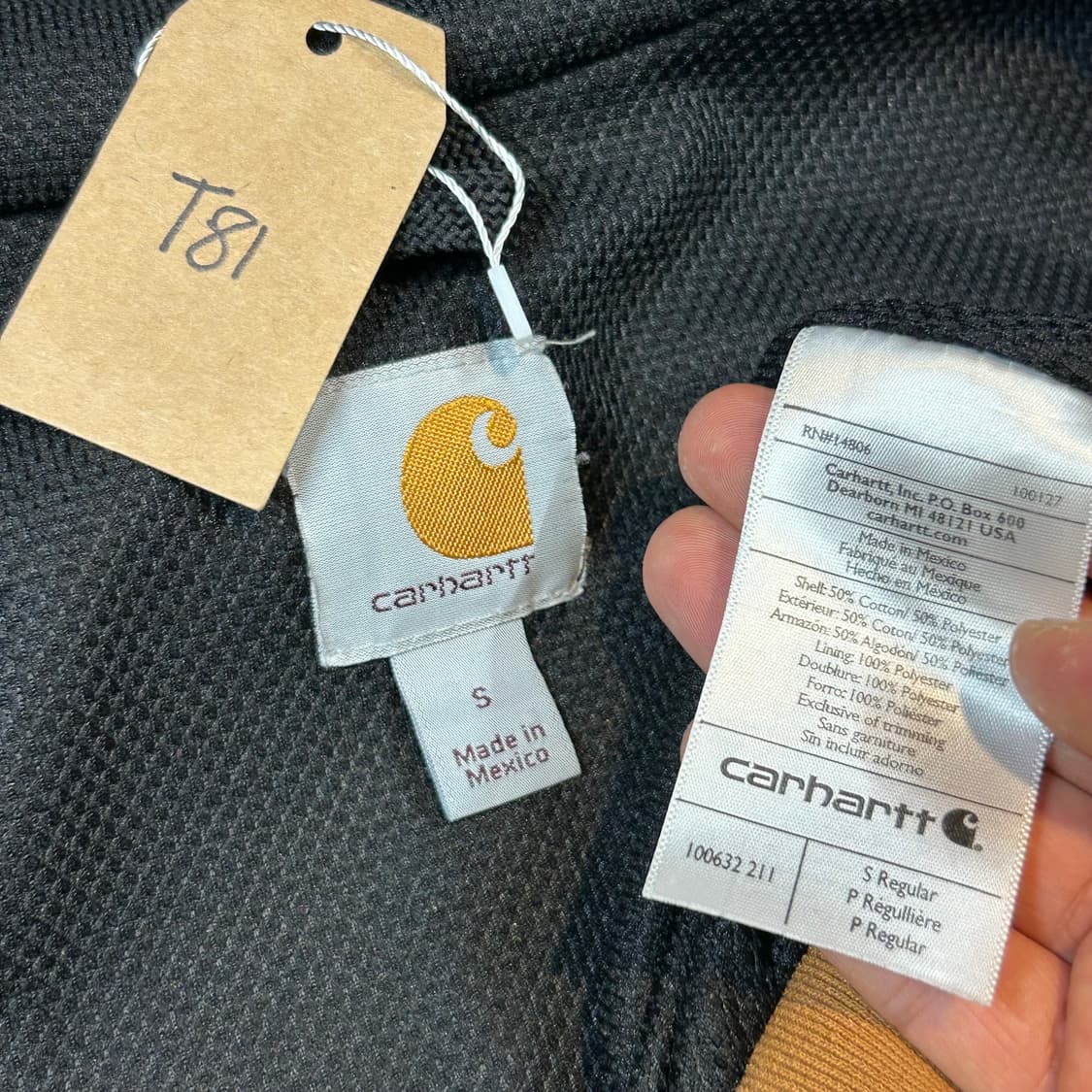 S) 칼하트 레인디펜더 워크웨어 써멀 후드집업 T81 상품이미지8