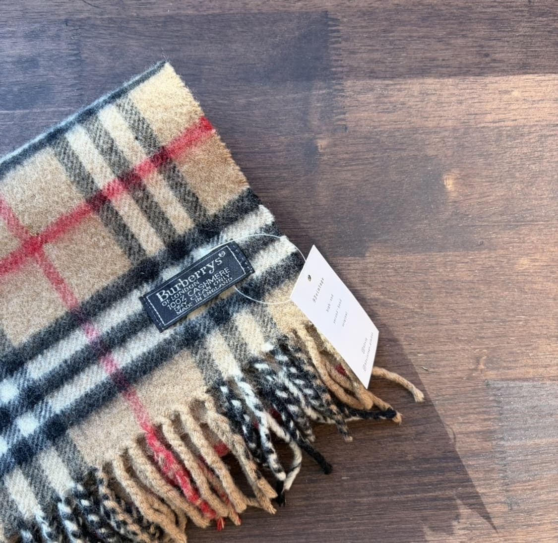 15377 - 버버리 베이지 노바 체크 캐시미어 머플러 (캐시미어 100 상품이미지3