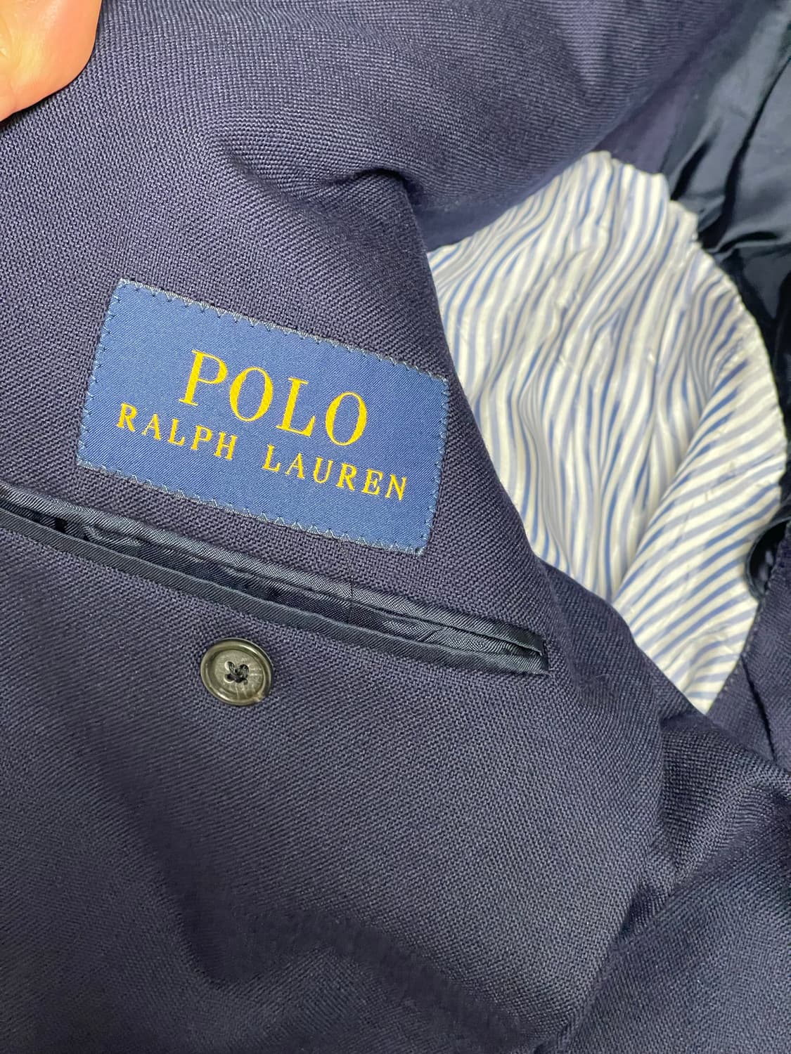 폴로 랄프로렌 USA Made 네이비 울 블레이저 40R(100) 상품이미지7