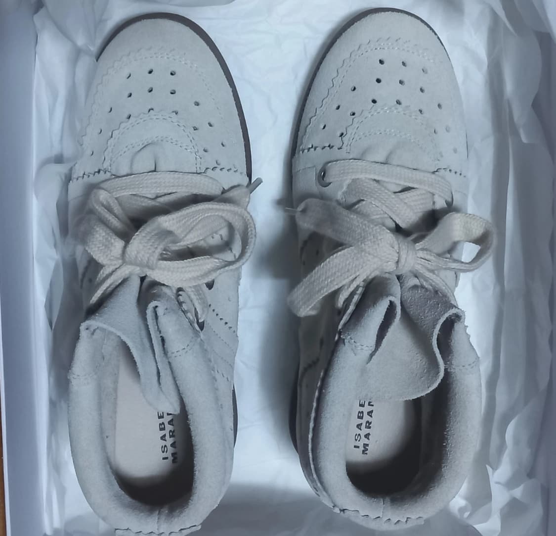 새상품 이자벨마랑 BOBBY 가죽 웨지 스니커즈 235 상품이미지4