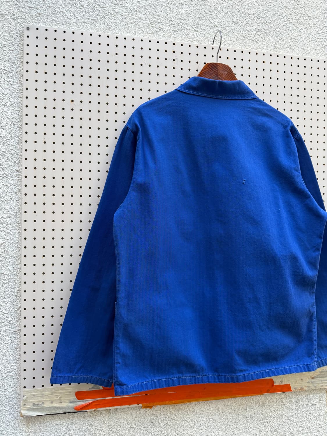OLD VINTAGE WASHED BLUE HBT 헤링본 프렌치워크자켓 상품이미지9
