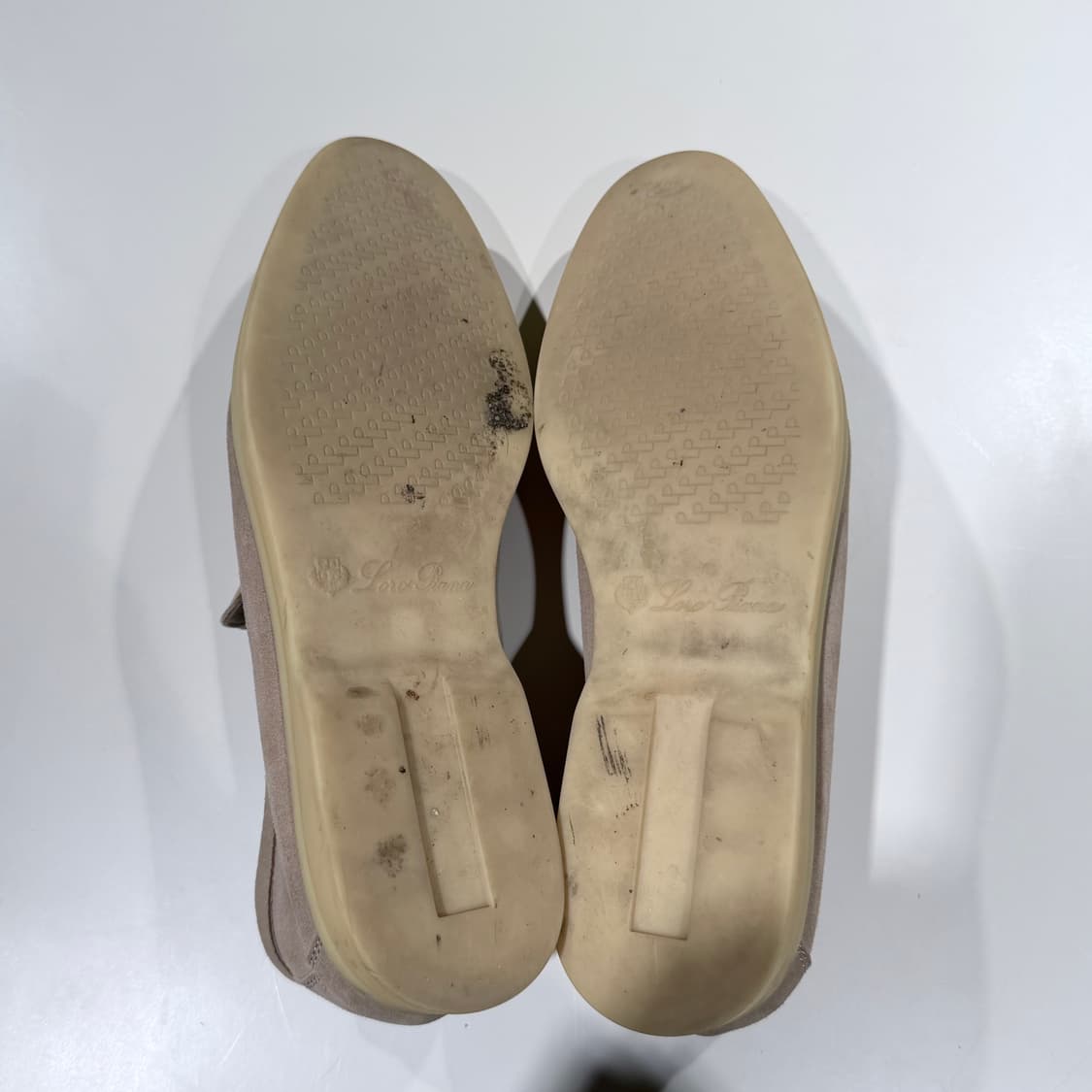 (A/40) / 로로피아나 썸머 참 워크 스웨이드 로퍼 베이지 상품이미지5