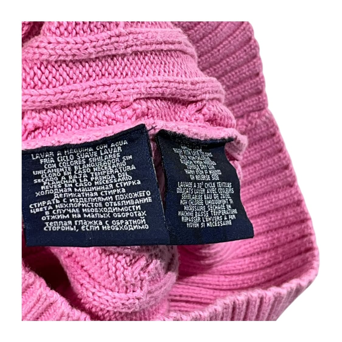 [POLO] 폴로랄프로렌 핑크 꽈배기 니트 가디건 상품이미지6