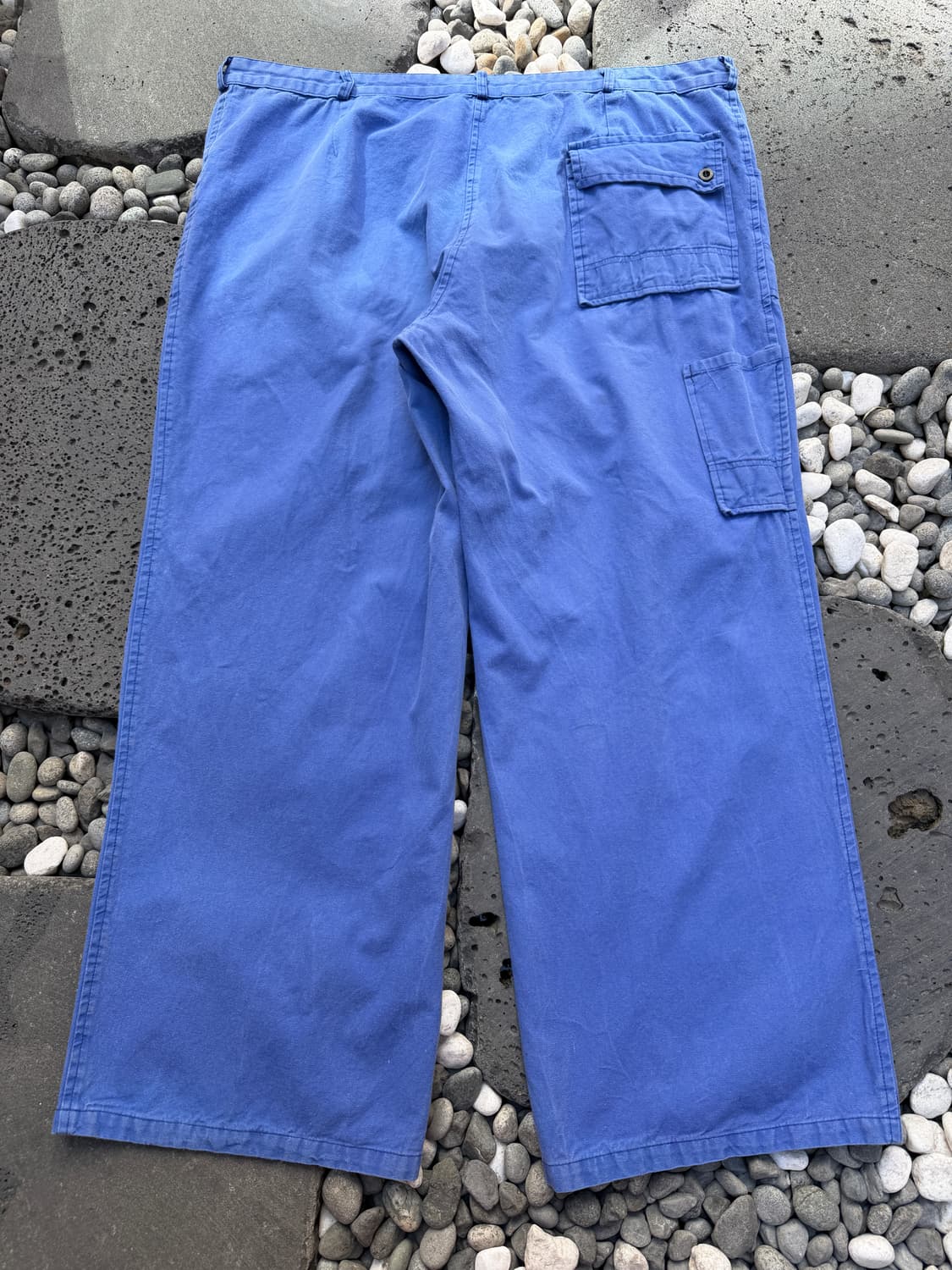 1980s FADED BLUE WIDE LEG 카펜터 프렌치워크팬츠 상품이미지2