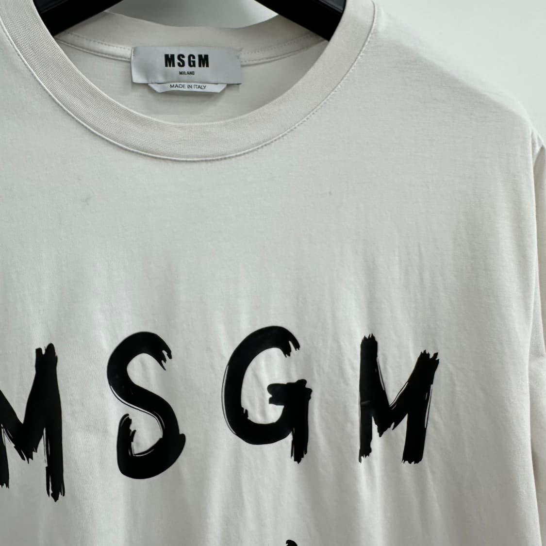 100 MSGM 남자 루즈핏 반팔 티셔츠 상품이미지5