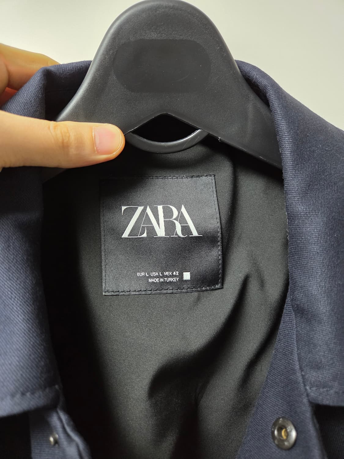 ZARA자라 비스코스 네이비 자켓 L판매 (봄,가을 간절기) 상품이미지8