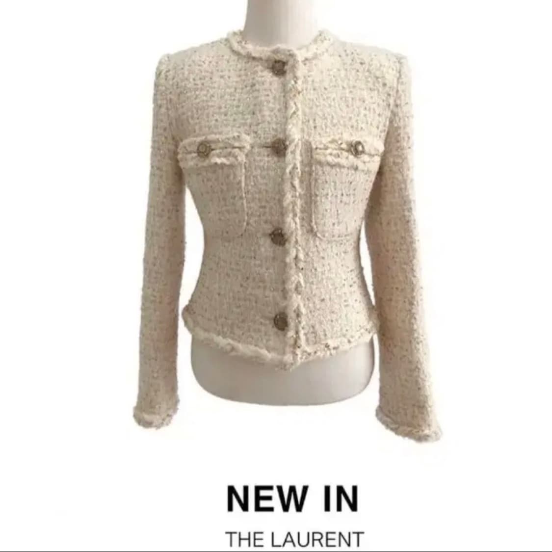 더로랑 트위드 자켓 S 새상품급 상품이미지4