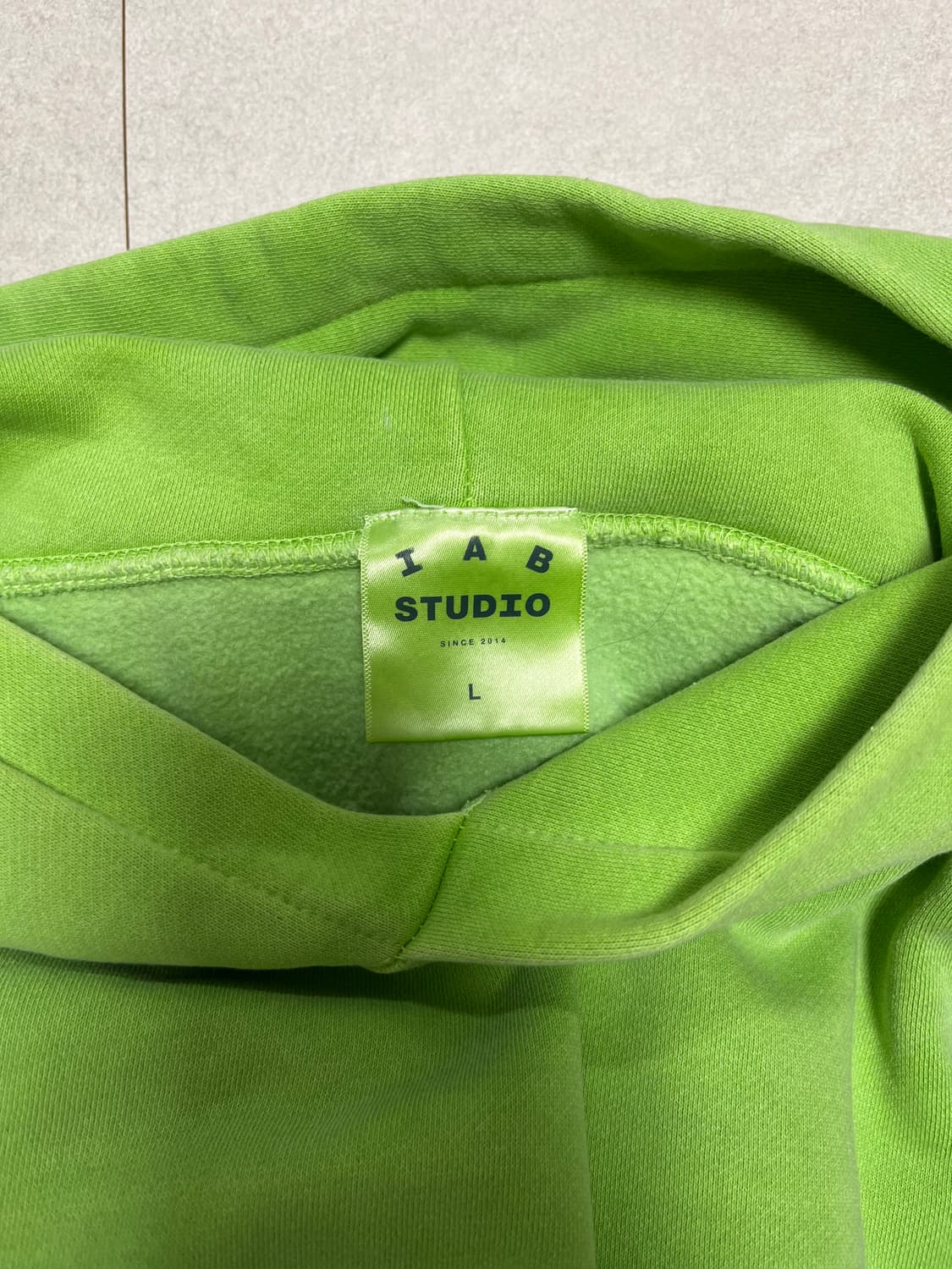 아이앱 후드티 라임 L 상품이미지3