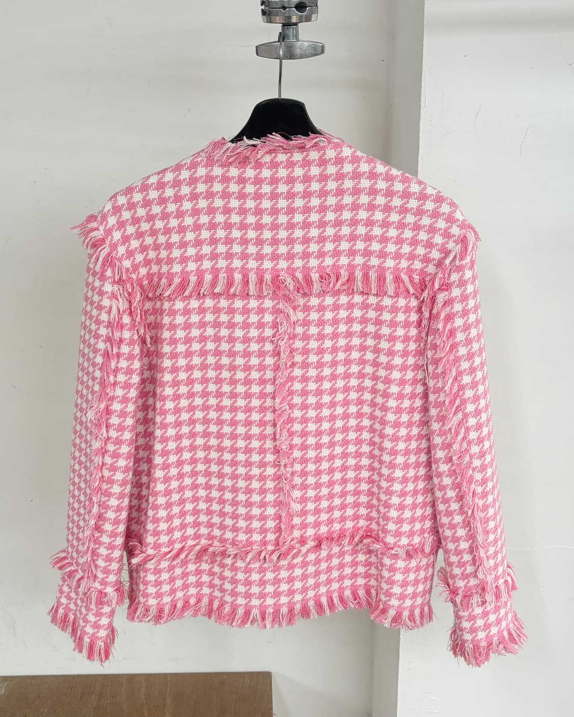 엠에스지엠 프린지 트림 하운드투스 트위드 자켓 상품이미지6