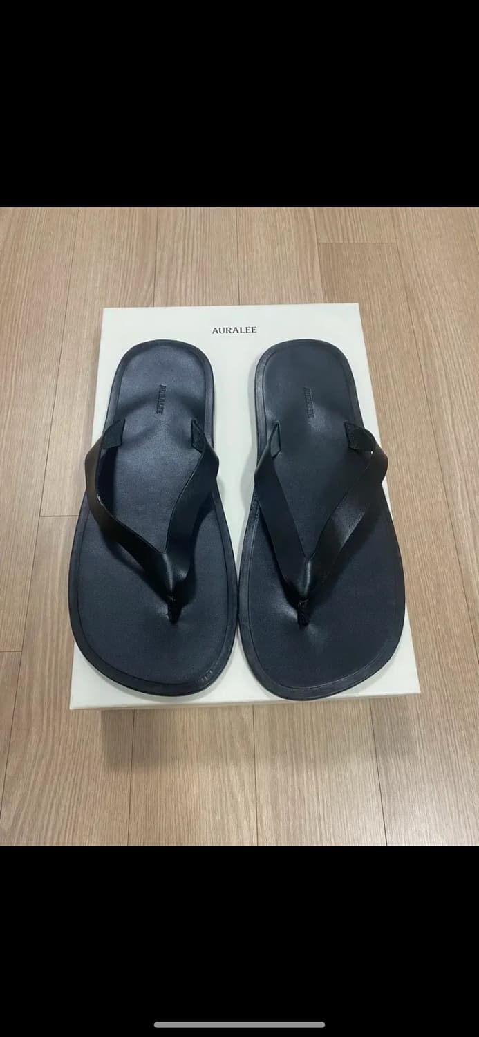 오라리 쪼리 레더 플립플랍 41.5size 새상품 상품이미지1