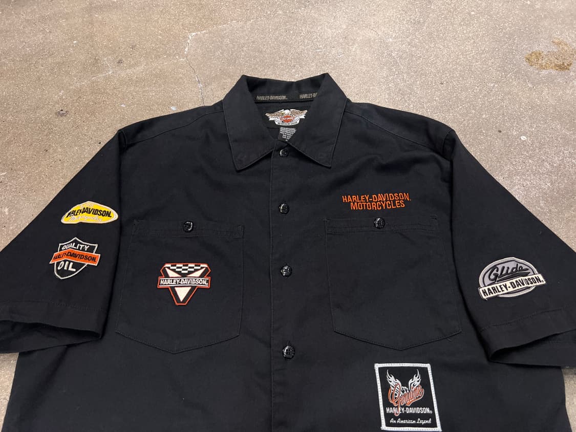 00’s 할리데이비슨 와펜 커스텀 셔츠 상품이미지3