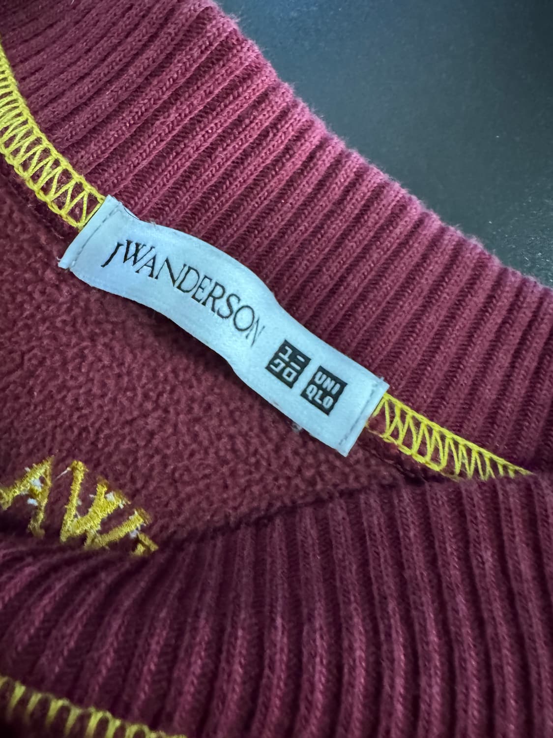 여성 유니클로 x JW앤더슨 뽀글이 플리스 맨투맨 M 상품이미지3