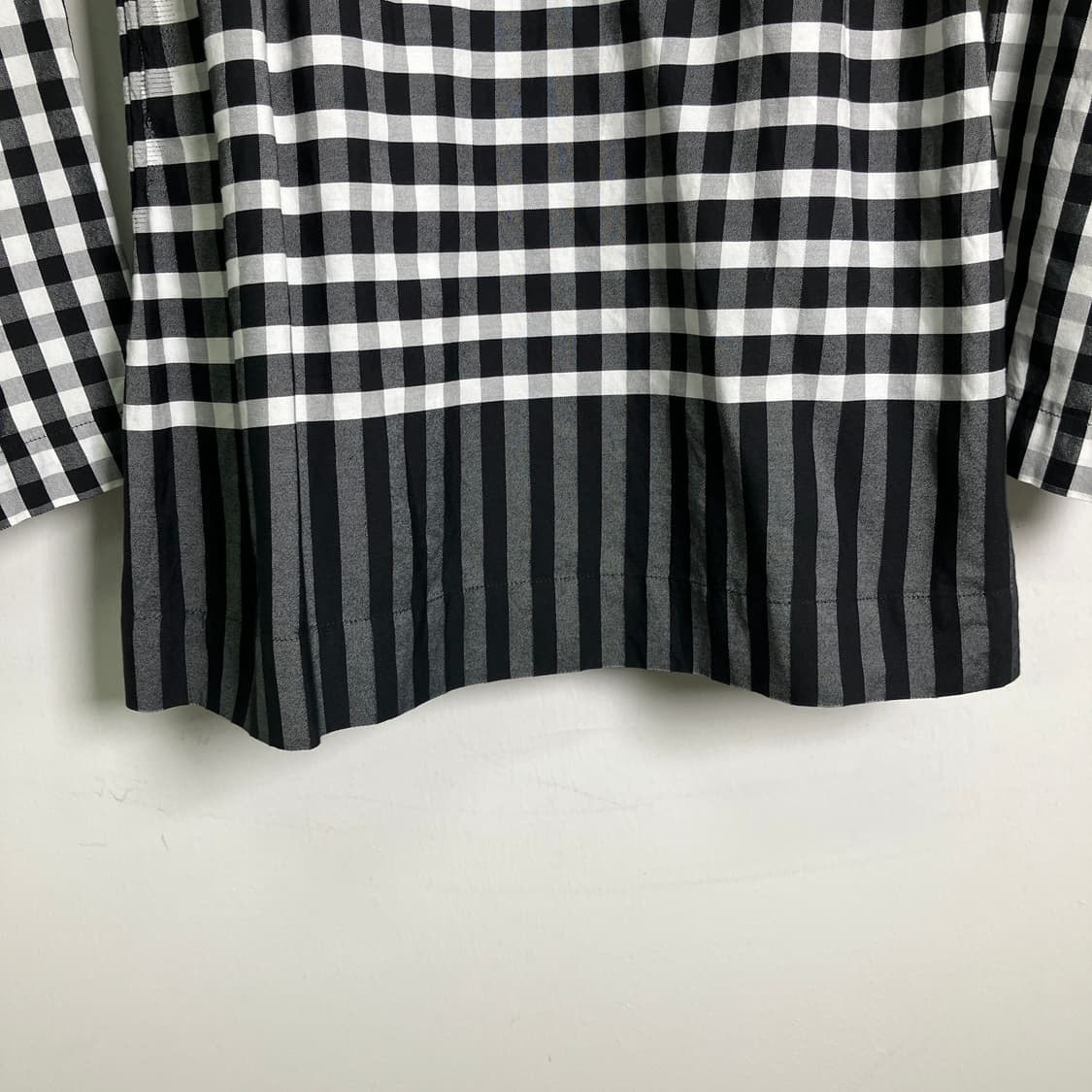 90's 이세이미야케 고방 체크 패턴 셔츠  상품이미지5