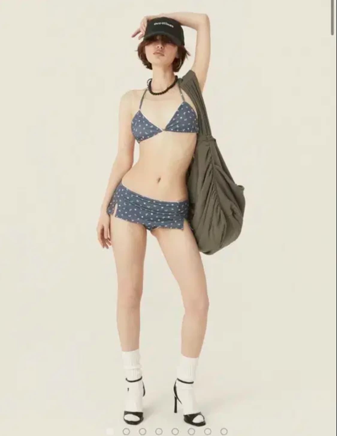 쓰리타임즈 요거트 스윔 스커트 비키니 세트 상품이미지1