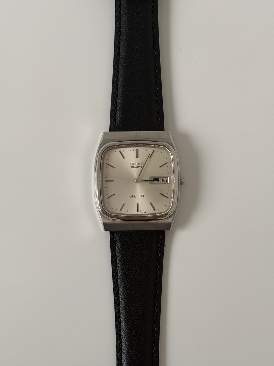 1980s Majesta Champagne Silver Quartz 상품이미지3