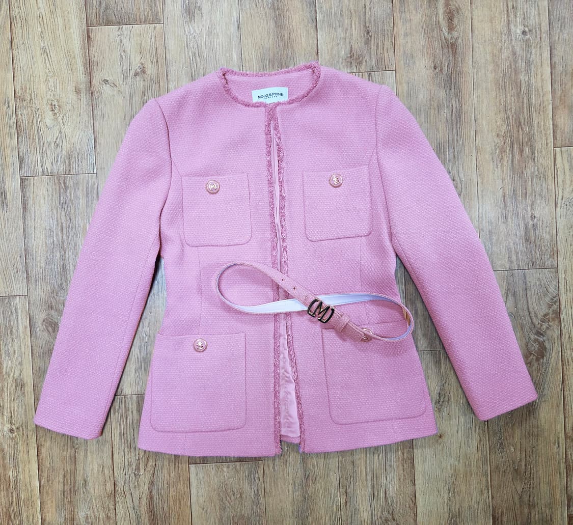 모조에스핀(MOJO.S.PHINE) 벨티드 트위드자켓 55 상품이미지4