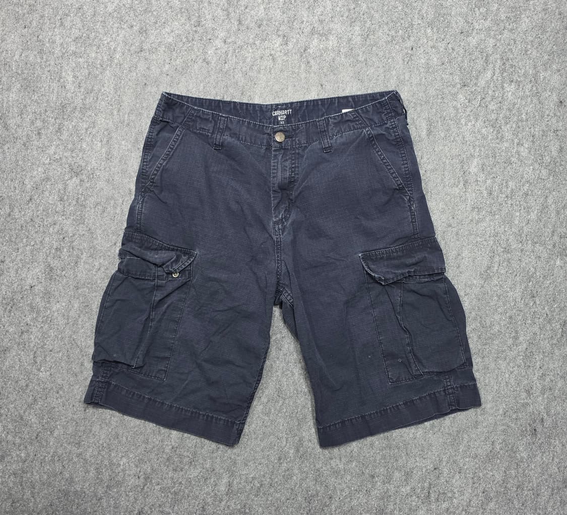 칼하트 WIP 립스탑 레귤러 카고 쇼츠 하프팬츠 반바지 네이비 32 상품이미지1