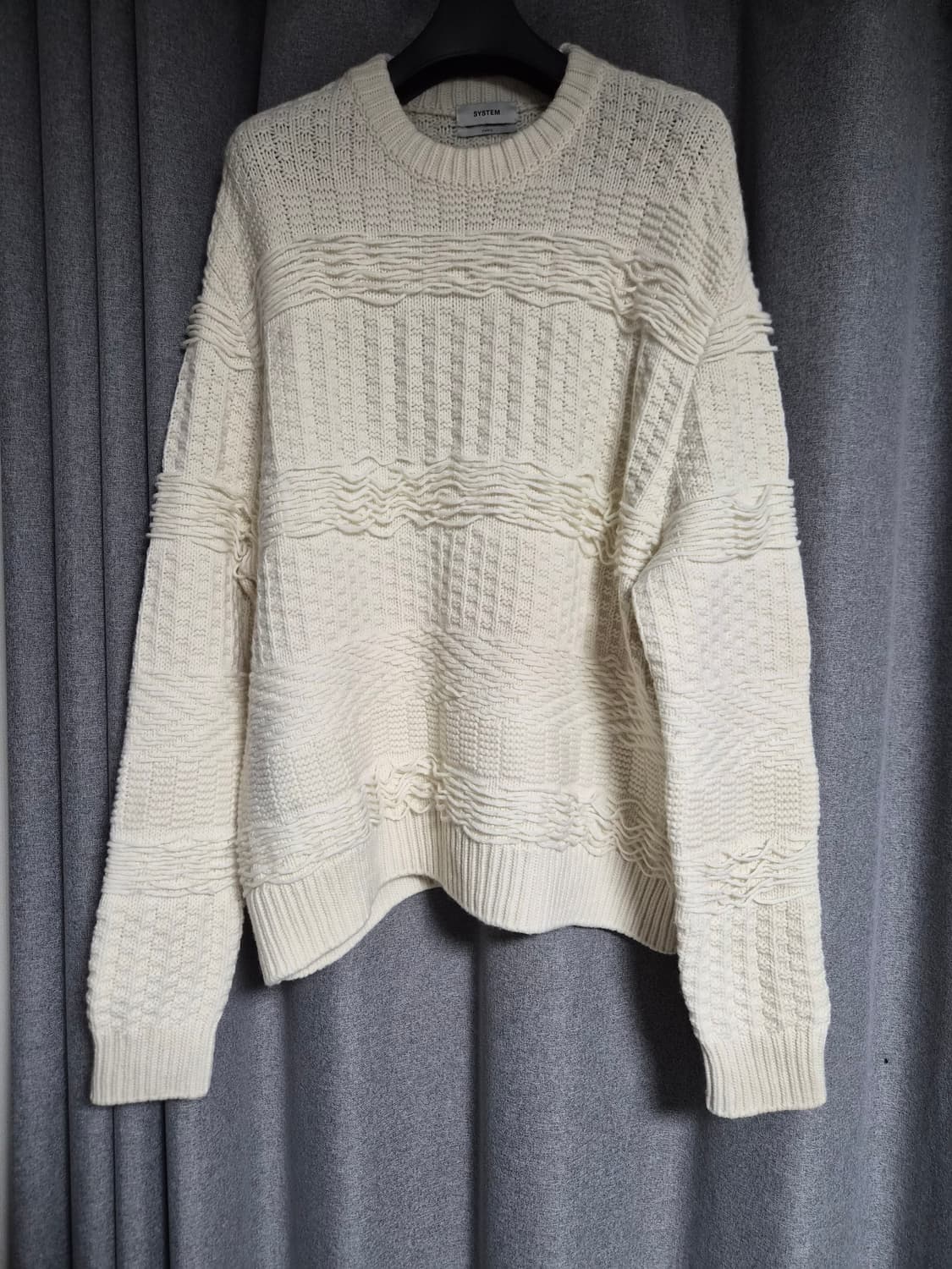 시스템옴므 24fw 파리컬렉션 오버핏 니트 팝니다 우영미 타임옴므 솔리드 상품이미지4