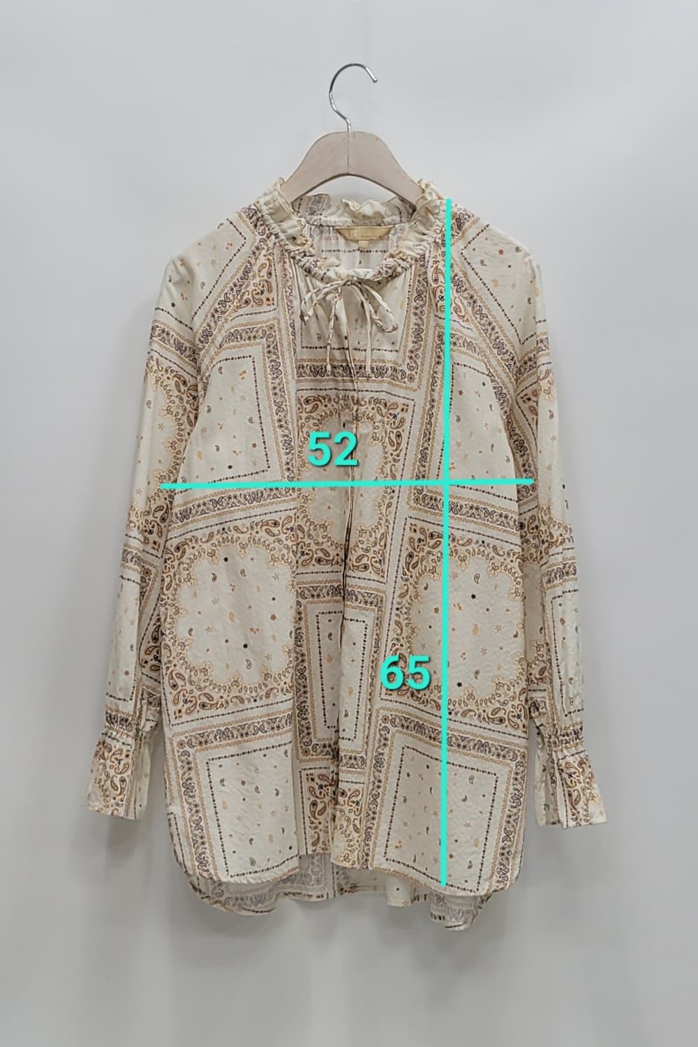 BEANPOLE 21SS 빈폴 페이즐리 볼륨 블라우스 / 여 95 (M) 상품이미지10