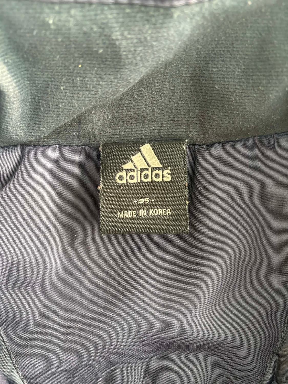 아디다스 네이비 스카이블루 아노깔 올드스쿨 아방핏 패디드 자켓 경량 패딩 상품이미지4