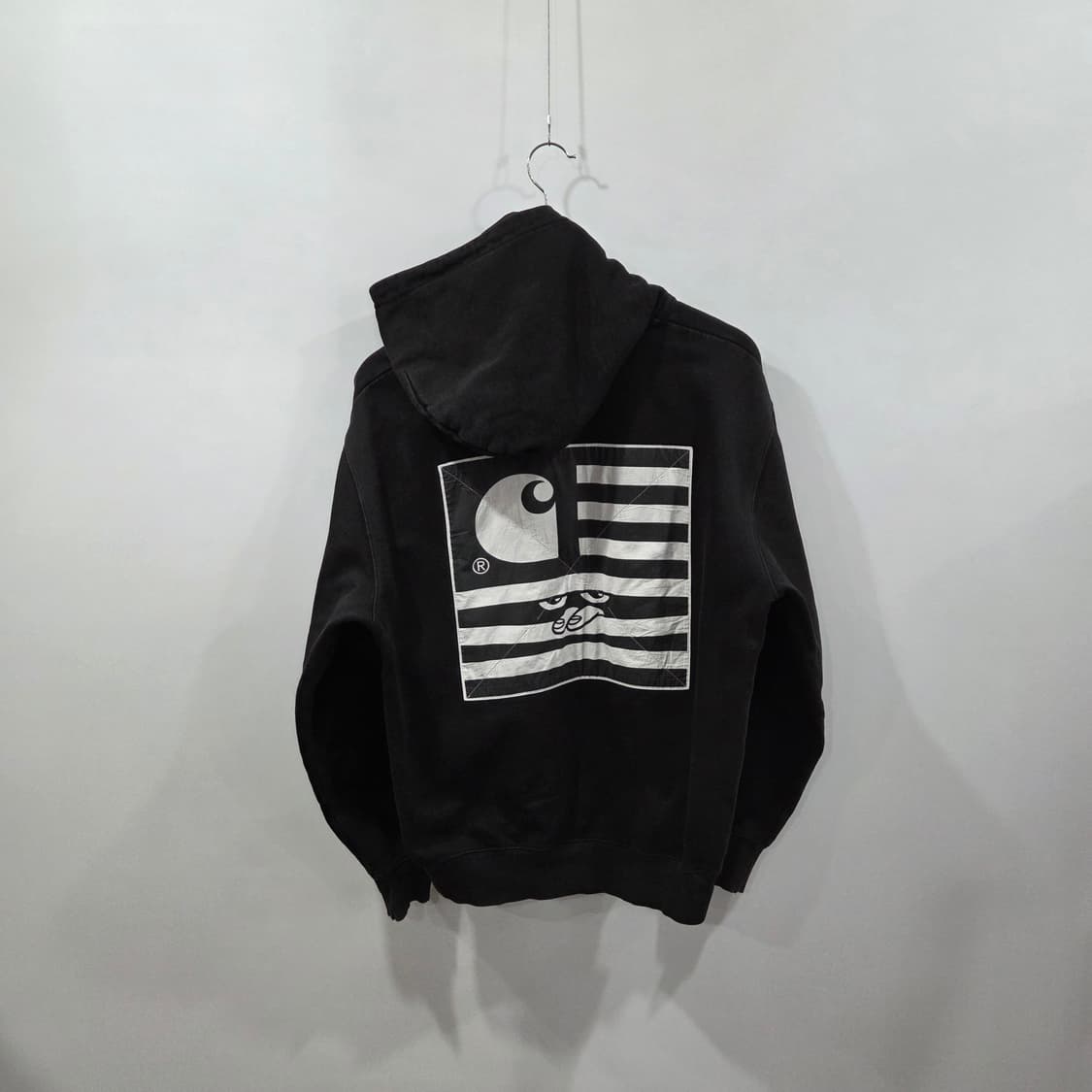 칼하트 헤비코튼 블랙 후드티 L 상품이미지3