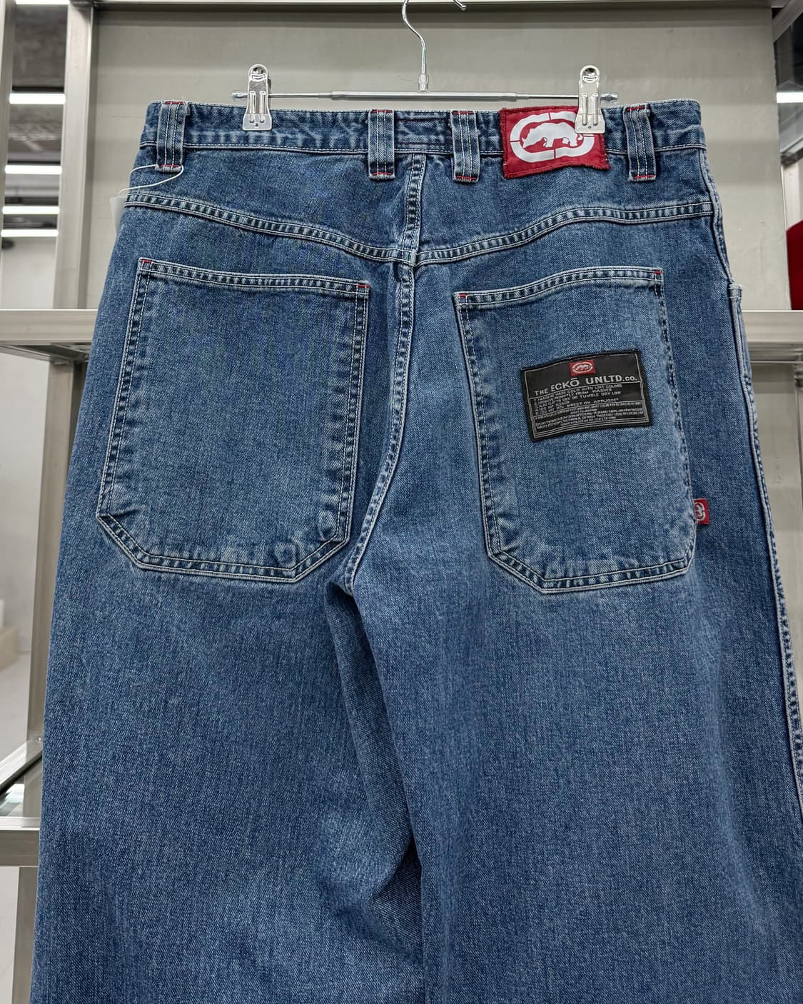에코 언리미티드 00s 와이드 인디고 데님 팬츠 상품이미지2