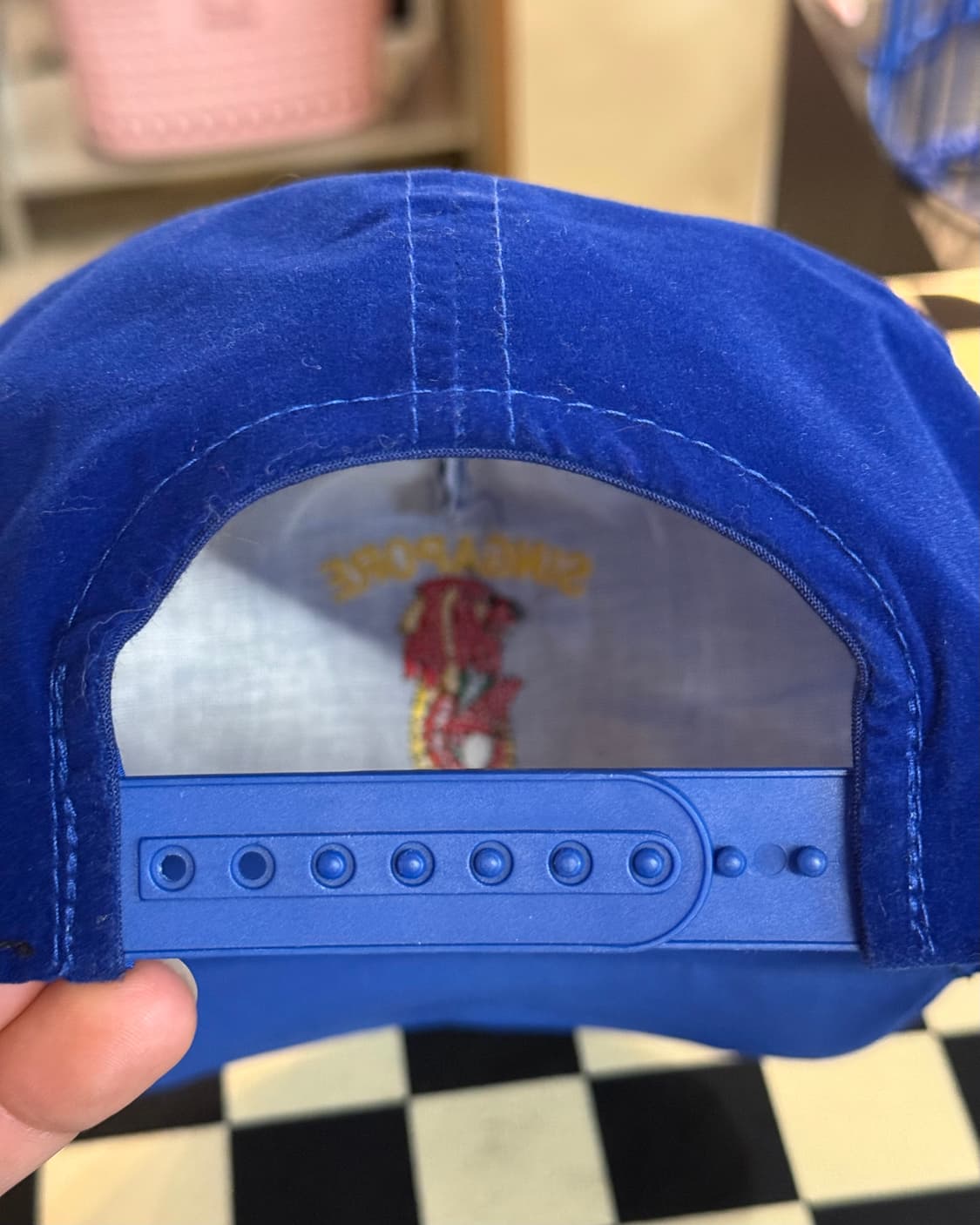 VINTAGE SINGAPORE  MESH CAP BLUE 상품이미지3