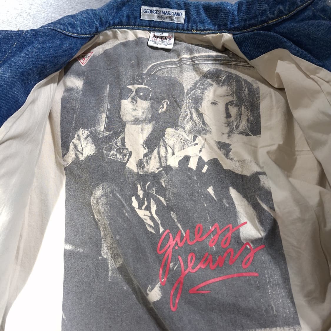 조르주 마르시아노 게스 80s 진청 브라운 플라워패턴 TYPE3 3세대  상품이미지3