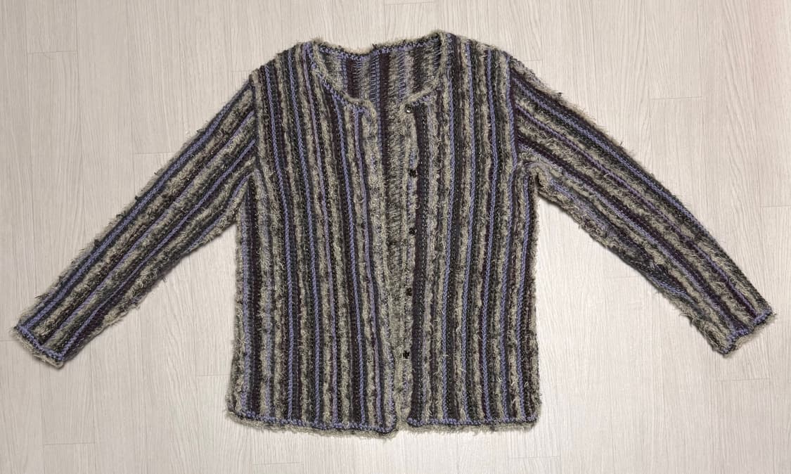 빈티지 스트라이프 니트 가디건 상품이미지2