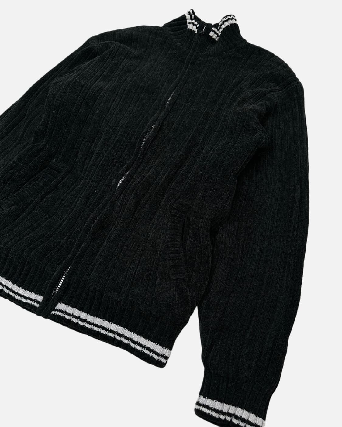 brushed ribbed knit zip-up 상품이미지4
