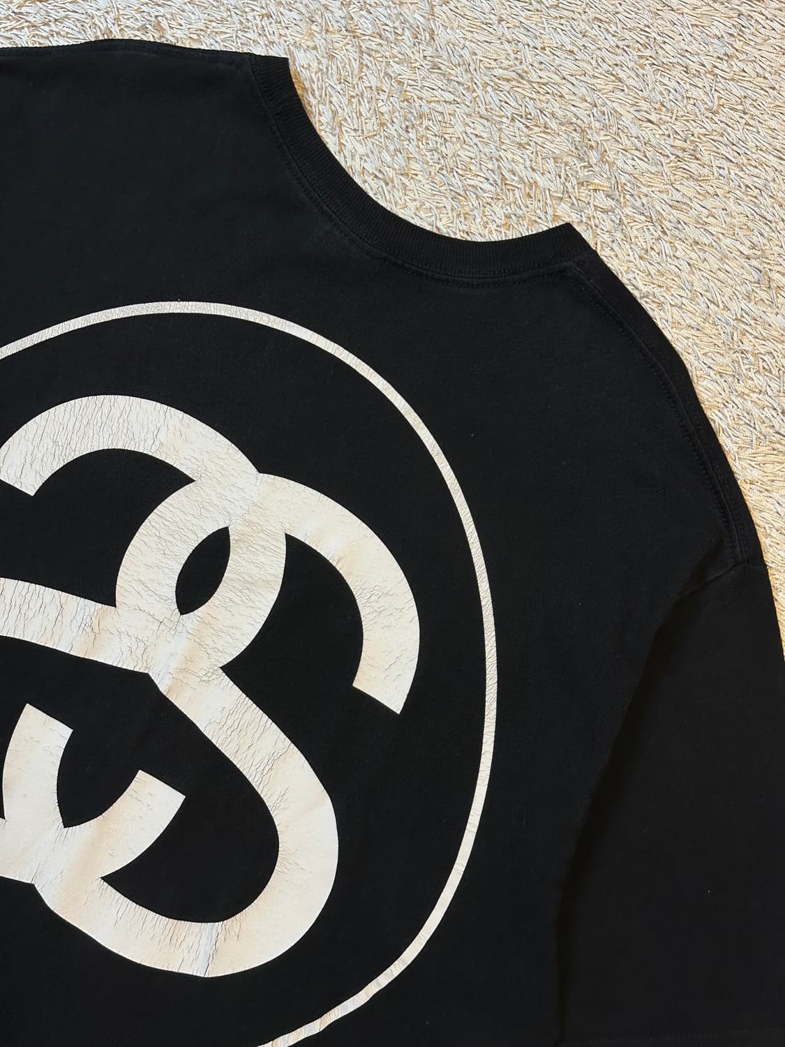스투시 STUSSY 빅 링크 반팔 티셔츠 블랙 상품이미지4