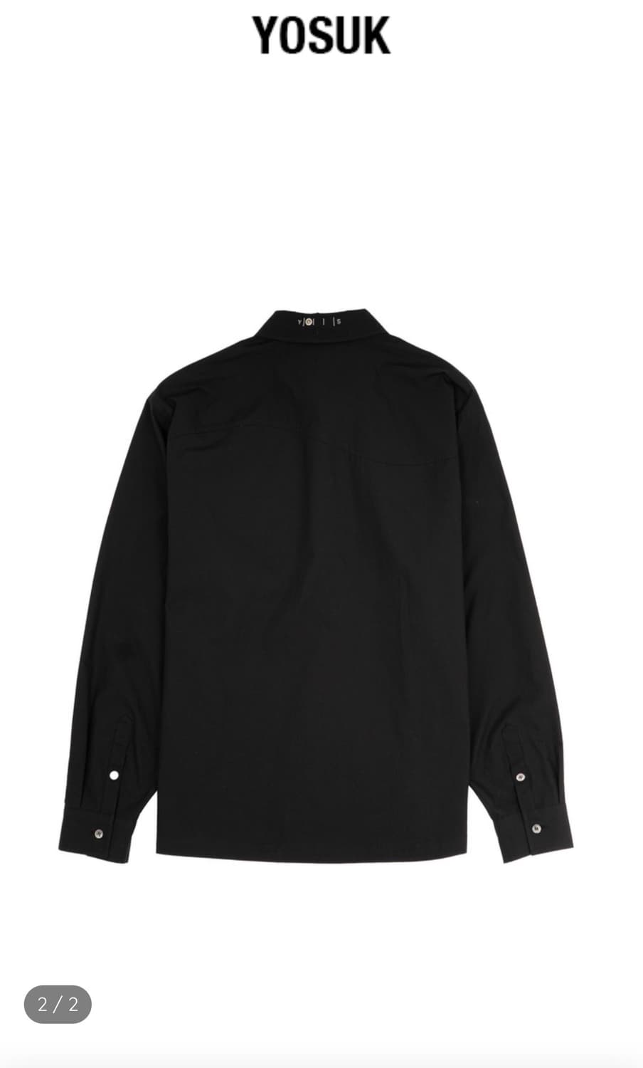 YOSUK 3 wave shirts(Black) 2사이즈 상품이미지2