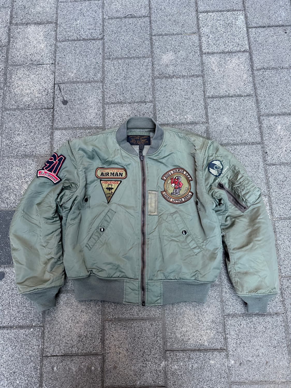 00sUSA 자수패치 항공점퍼 MA - I 상품이미지1