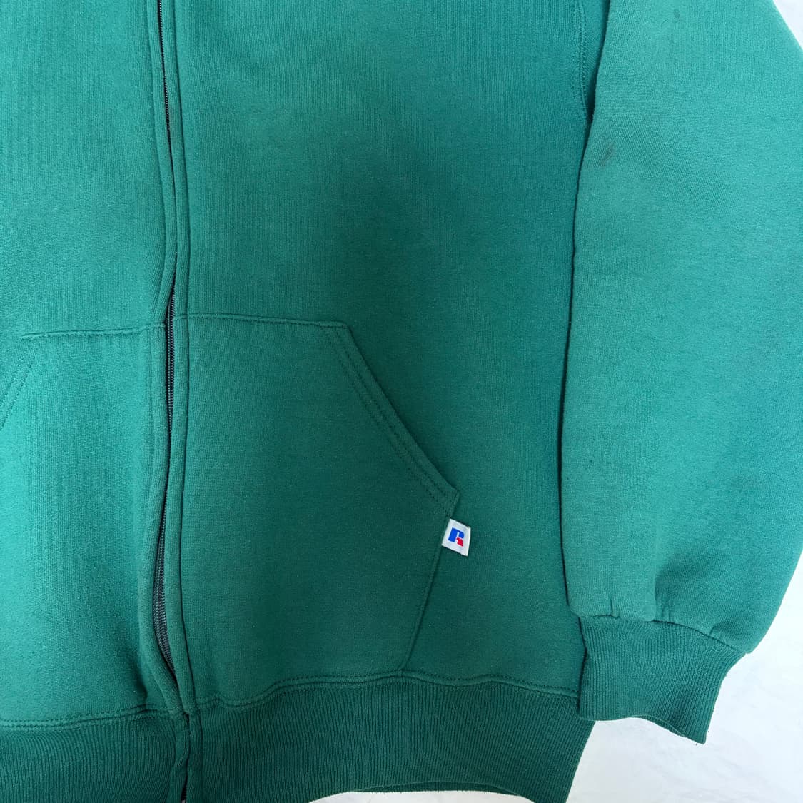 90's 러셀 og 후드집업 그린 usa 상품이미지4