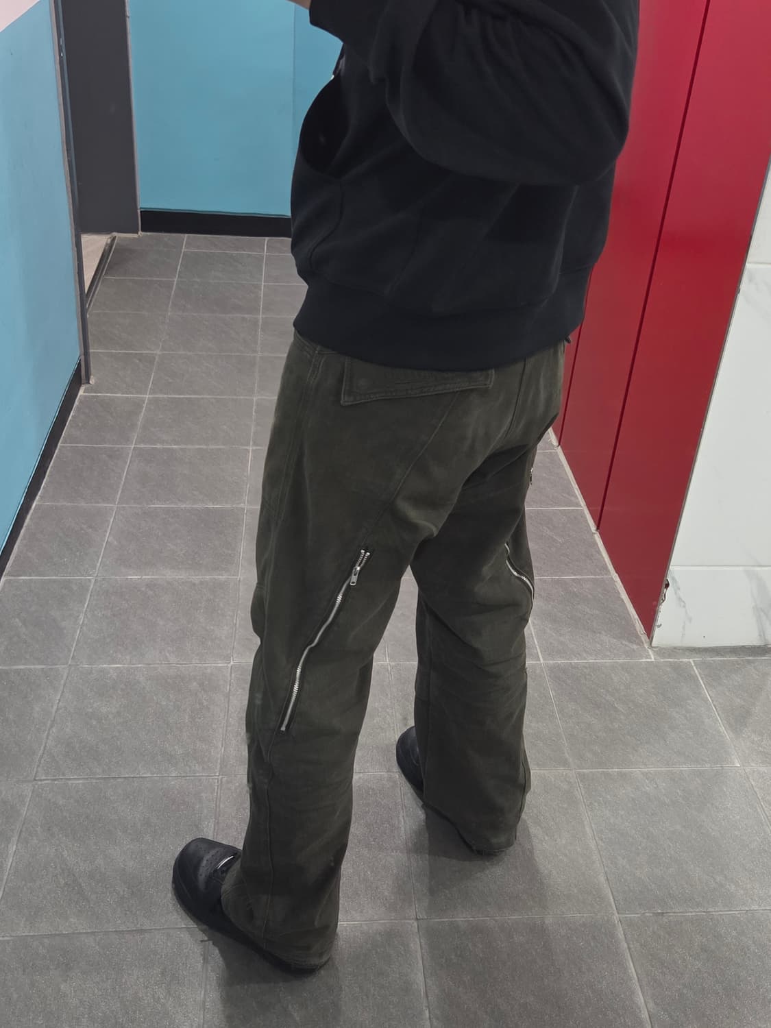 [플라스틱프로덕트] 웨이브 지퍼팬츠 초콜릿 S 상품이미지8