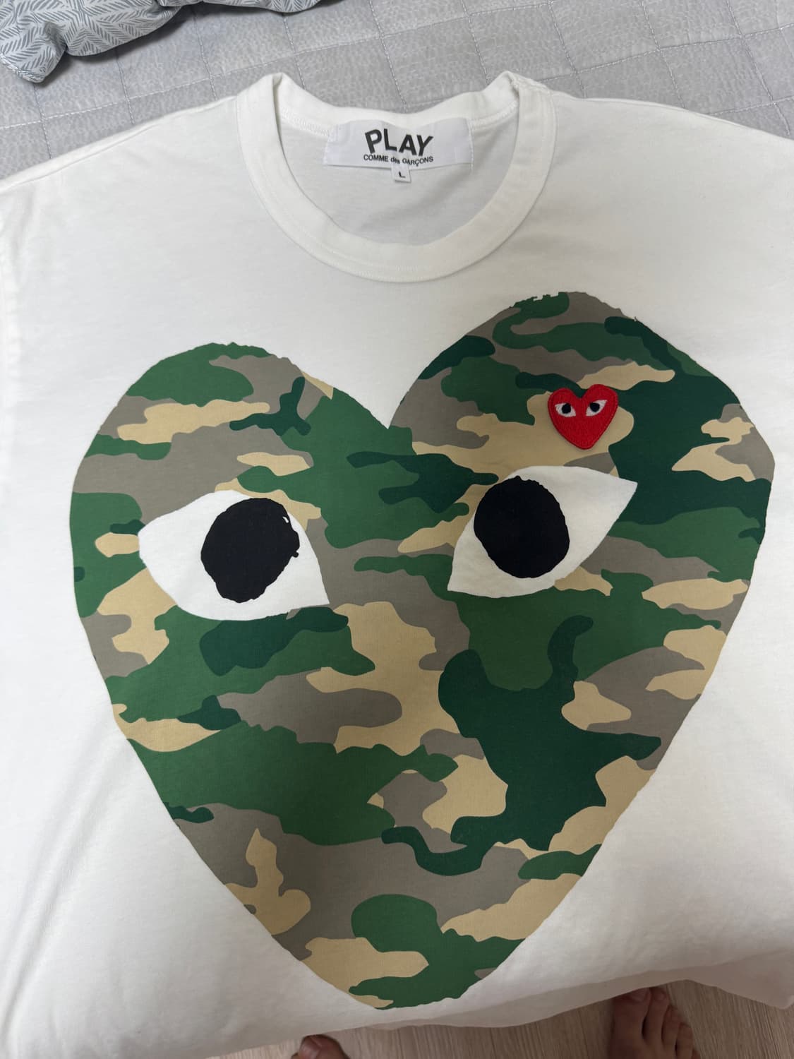 꼼데가르송 카모 반팔 상품이미지1